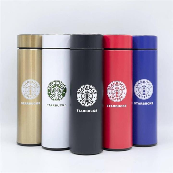 فلاسک استارباکس درجه دار  دارای فیلتر استیل 304  حجم 500 میل
